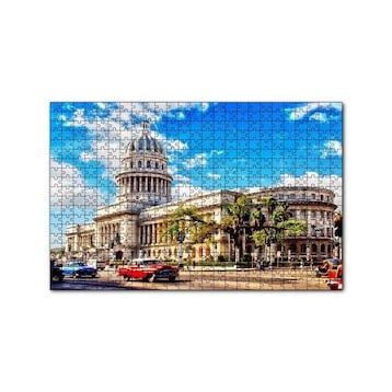 Cakapuzzle Kübada Tarihi Bina ve Klasik Arabalar 120 Parça Ahşap Puzzle