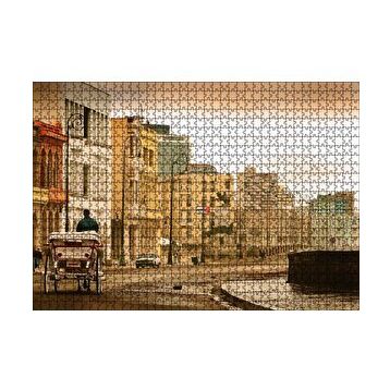 Cakapuzzle Kübada Tenha Bir Cadde 120 Parça Ahşap Puzzle