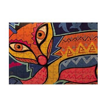 Cakapuzzle Kübizim Sanatı 120 Parça Ahşap Puzzle