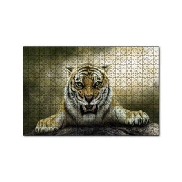 Cakapuzzle Kükreyen Kaplan Artwork 120 Parça Ahşap Puzzle