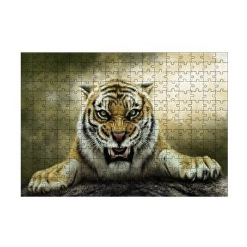 Cakapuzzle Kükreyen Kaplan Artwork 120 Parça Ahşap Puzzle