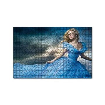 Cakapuzzle Külkedisi Elbiseli Kadın Ve Bulutlar Görseli 120 Parça Ahşap Puzzle