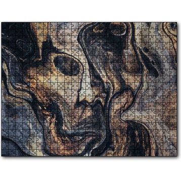 Cakapuzzle Kum Püskürtme Sanatı Yüz Portre 120 Parça Puzzle