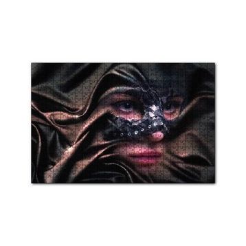 Cakapuzzle Kumaş Örtülü Maskeli Kadın 120 Parça Ahşap Puzzle