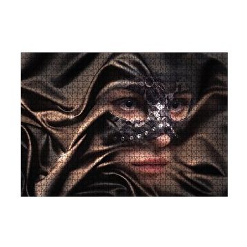 Cakapuzzle Kumaş Örtülü Maskeli Kadın 120 Parça Ahşap Puzzle