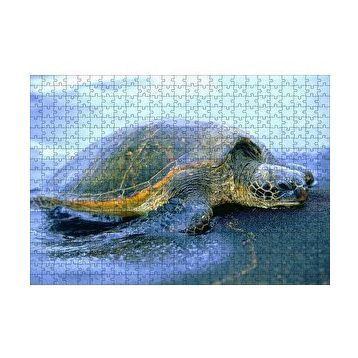 Cakapuzzle Kumsala Çıkan Caretta Caretta 120 Parça Ahşap Puzzle