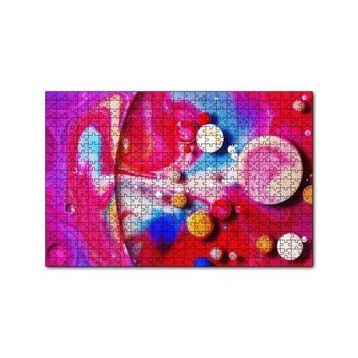 Cakapuzzle Küreler Hücreler ve Renk Topları 120 Parça Ahşap Puzzle