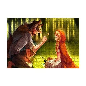 Cakapuzzle Kurt ve Kırmızı Başlıklı Kız Peri Hikayesi 255 Parça Puzzle