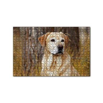 Cakapuzzle Kuru Otların Arasındaki Labrador 120 Parça Ahşap Puzzle