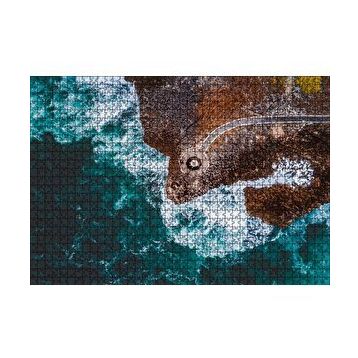 Cakapuzzle Kuşbakışı Kıyı, Dalgalar ve Seyir Terası 255 Parça Puzzle