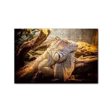 Cakapuzzle Kütükler Arasındaki Efsanevi Kertenkele 120 Parça Ahşap Puzzle