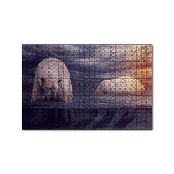Cakapuzzle Kutup Ayıları Okyanus ve Günbatımı 255 Parça Puzzle