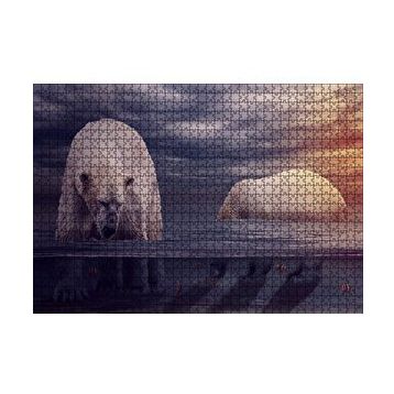 Cakapuzzle Kutup Ayıları Okyanus ve Günbatımı 255 Parça Puzzle