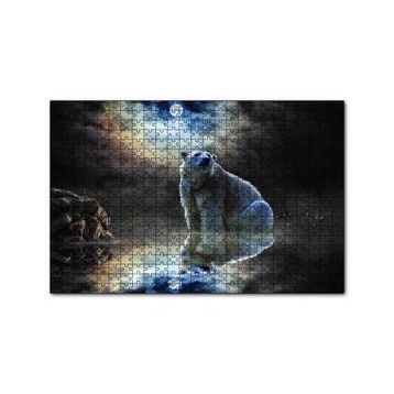 Cakapuzzle Kutup Ayısı Doğa Gece 120 Parça Puzzle
