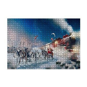 Cakapuzzle Kutup Ekspresi Geyikler Noel Baba 120 Parça Puzzle