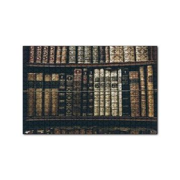 Cakapuzzle Kütüphane Rafında Ciltli Kitaplar 120 Parça Ahşap Puzzle
