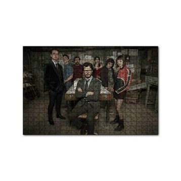 Cakapuzzle La Casa De Papel Başlangıç Kadrosu 120 Parça Ahşap Puzzle