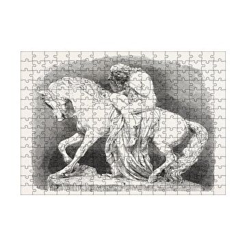 Cakapuzzle Lady Godiva Taş Heykel 120 Parça Ahşap Puzzle