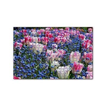 Cakapuzzle Lale Çiçeği Ve Bahar Çiçekleri 120 Parça Ahşap Puzzle