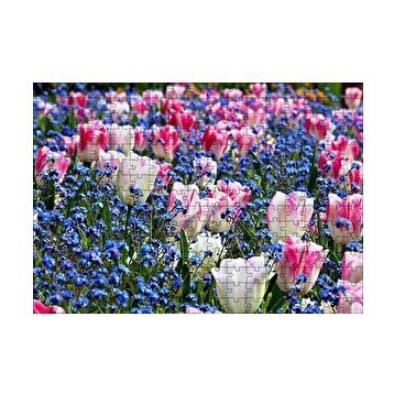 Cakapuzzle Lale Çiçeği Ve Bahar Çiçekleri 120 Parça Ahşap Puzzle
