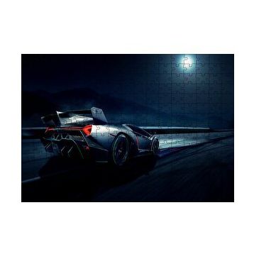 Cakapuzzle Lamborghini Veneno Arkadan Görünüş 120 Parça Ahşap Puzzle