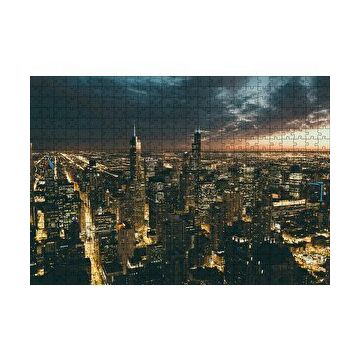 Cakapuzzle Las Vegas Gece Manzarası 120 Parça Ahşap Puzzle