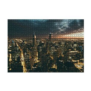 Cakapuzzle Las Vegas Gece Manzarası 120 Parça Ahşap Puzzle