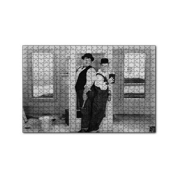 Cakapuzzle Laurel Hardy Tamirci Sahne 120 Parça Ahşap Puzzle