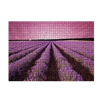Cakapuzzle Lavanta Tarlaları ve Mor Gökler 120 Parça Ahşap Puzzle