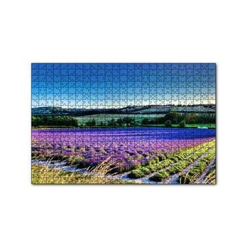 Cakapuzzle Lavanta Tarlası ve Yeşil Tepeler 120 Parça Ahşap Puzzle