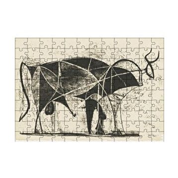 Cakapuzzle Le Taureau The Bull 1945 by Pablo Picasso 120 Parça Ahşap Puzzle