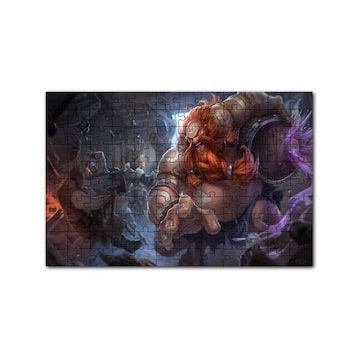 Cakapuzzle League Of Legends Gragas Görseli 120 Parça Ahşap Puzzle