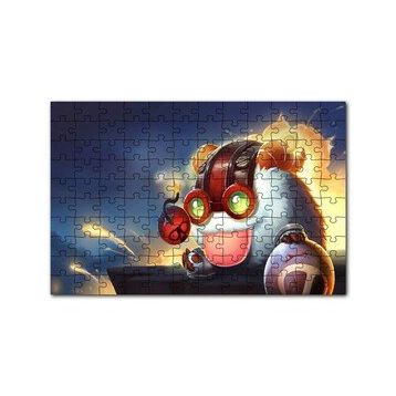 Cakapuzzle League of Legends Ziggs 120 Parça Ahşap Puzzle