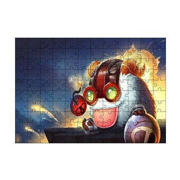 Cakapuzzle League of Legends Ziggs 120 Parça Ahşap Puzzle