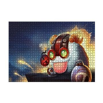 Cakapuzzle League of Legends Ziggs 120 Parça Ahşap Puzzle