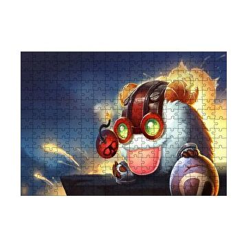Cakapuzzle League of Legends Ziggs 120 Parça Ahşap Puzzle