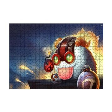 Cakapuzzle League of Legends Ziggs 120 Parça Ahşap Puzzle