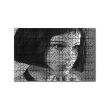 Cakapuzzle Leon Mathilda Natalie Portman Dijital Çizim 120 Parça Ahşap Puzzle