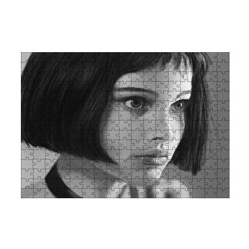 Cakapuzzle Leon Mathilda Natalie Portman Dijital Çizim 120 Parça Ahşap Puzzle