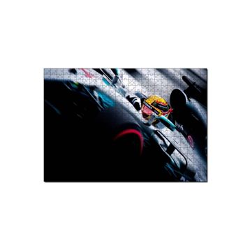 Cakapuzzle Lewis Hamilton Mersedes İle Formula 1 Görseli 120 Parça Ahşap Puzzle