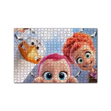 Cakapuzzle Leylek Animasyonundan Üç Karekter Görseli 120 Parça Ahşap Puzzle