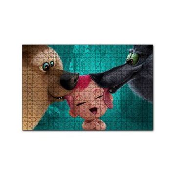 Cakapuzzle Leylekler Filmi Kurt Ayı ve Bebek 120 Parça Ahşap Puzzle