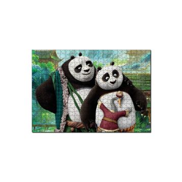 Cakapuzzle Li Shan Ve Po İle Kung Fu Panda Görseli 120 Parça Ahşap Puzzle