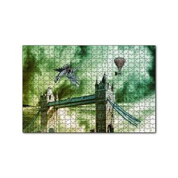 Cakapuzzle Londra Köprüsü Fantastik Görsel 120 Parça Ahşap Puzzle