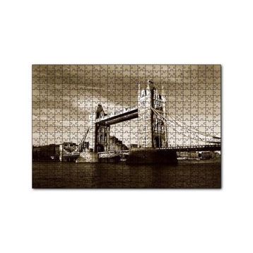 Cakapuzzle Londra Köprüsü Sepya 120 Parça Ahşap Puzzle