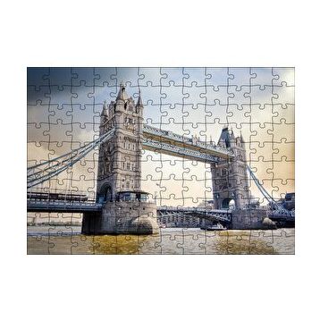 Cakapuzzle Londra Tower Bridge Köprüsü 120 Parça Ahşap Puzzle