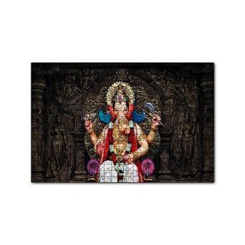 Cakapuzzle Lord Ganesha İllüstrasyon 120 Parça Ahşap Puzzle
