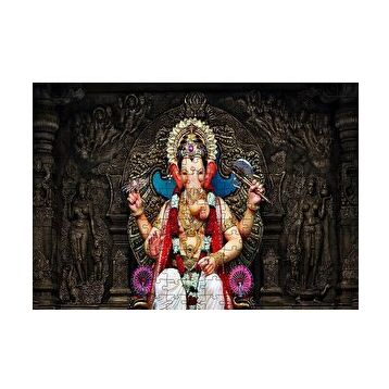 Cakapuzzle Lord Ganesha İllüstrasyon 120 Parça Ahşap Puzzle