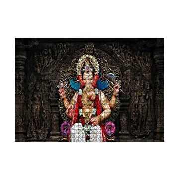 Cakapuzzle Lord Ganesha İllüstrasyon 120 Parça Ahşap Puzzle