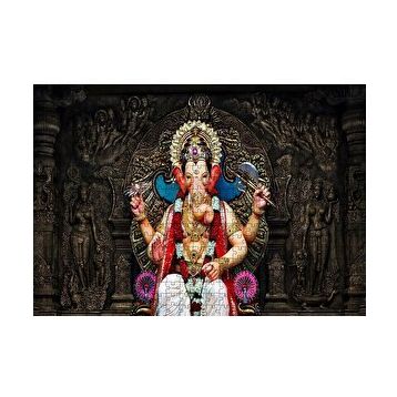 Cakapuzzle Lord Ganesha İllüstrasyon 120 Parça Ahşap Puzzle